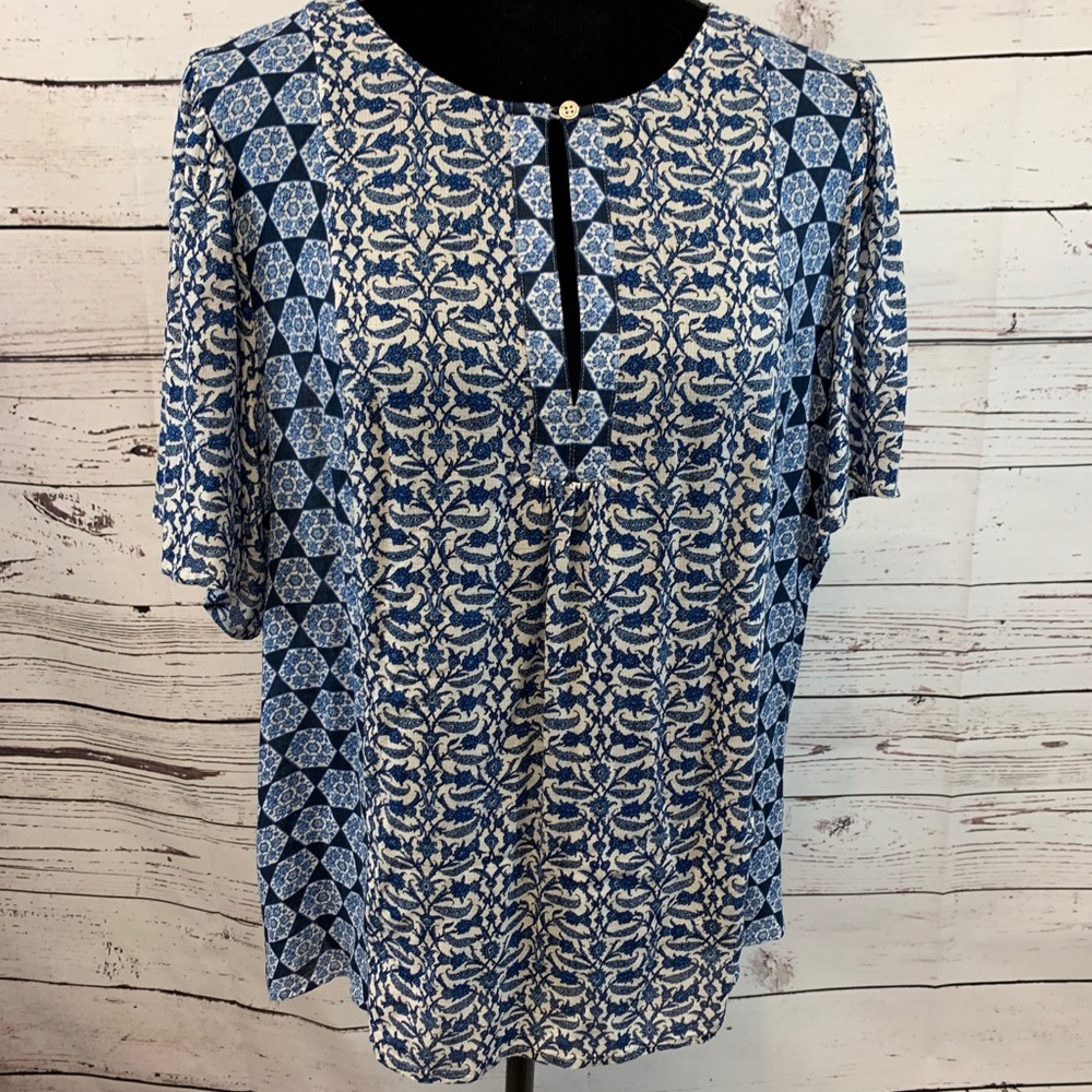 Women’s Lucky Brand Flutter Sleeve Top Large